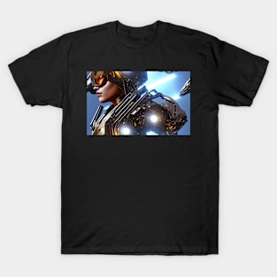 Seamless Futuristic Mech VIII T-Shirt